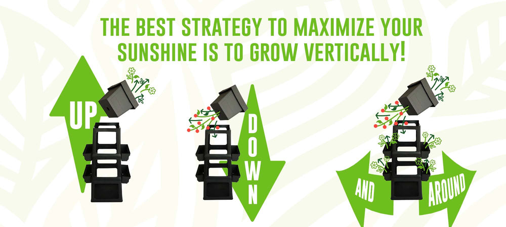 Vertical Garden Planter that allows you to grow up, down and all around. PopUp Garden maximizes your harvest. 
