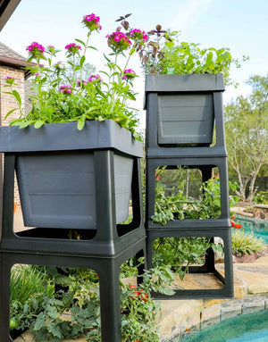 PopUp Gardens give users a great way to maximize their gardening yield without increasing their planting footprint. PopUp Gardens are also lightweight giving you the ability to move the planter box easily. 